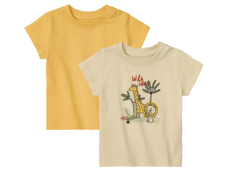 Pełny ekran: lupilu® Koszulki niemowlęce, 2 szt., z czystej bawełny organicznej - zdjęcie 7