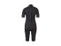 Czarny, krótkorękawny piankowy kombinezon.
