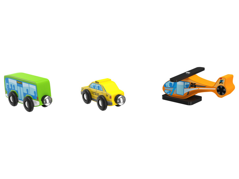Pełny ekran: Playtive Zestaw 3 pojazdów z drewna ze sprzęgłami magnetycznymi - zdjęcie 16