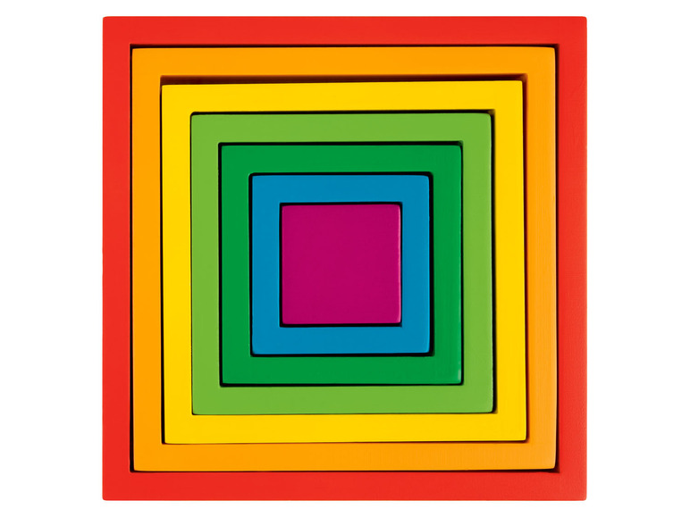 Pełny ekran: Playtive Drewniana układanka Montessori w kolorach tęczy, 1 zestaw - zdjęcie 12