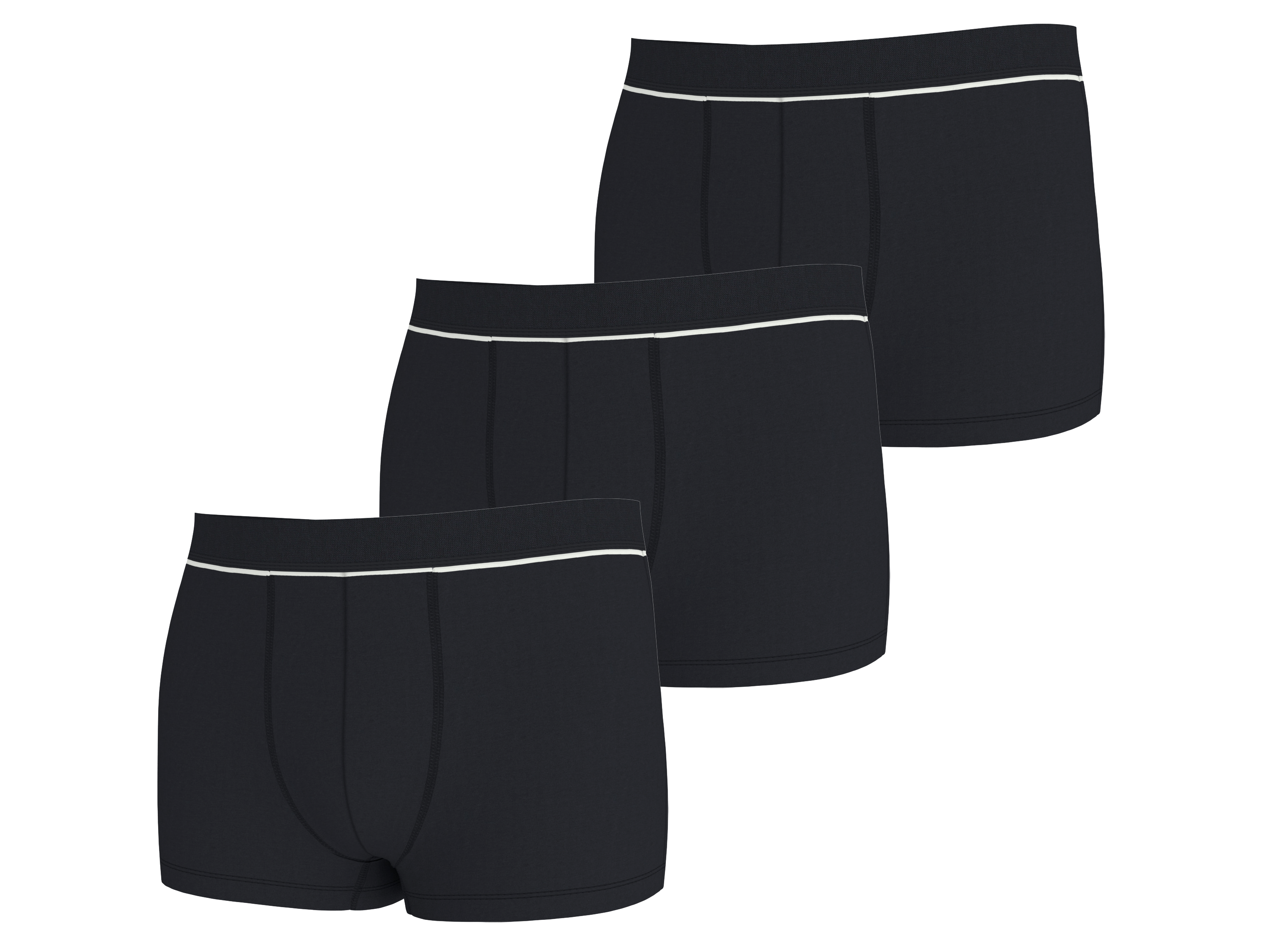 ESMARA MEN Bokserki męskie, 3 szt. (Czarny, 7/XL)