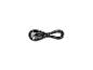 Zwinięty czarny kabel ładujący USB-A do USB-C