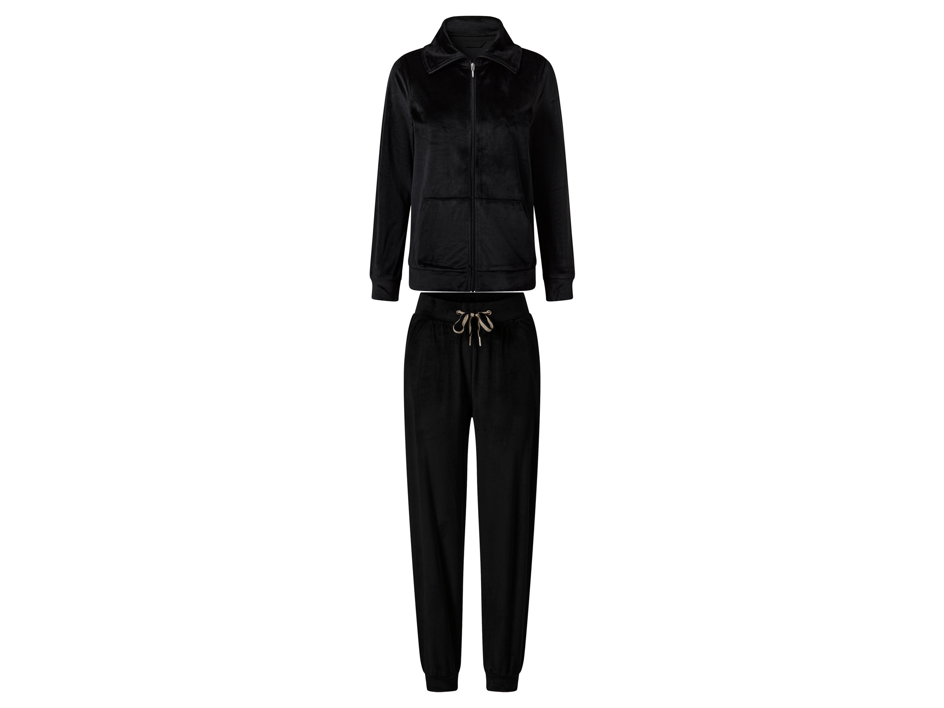 esmara® Dres damski z weluru (Czarny, XS (32/34))