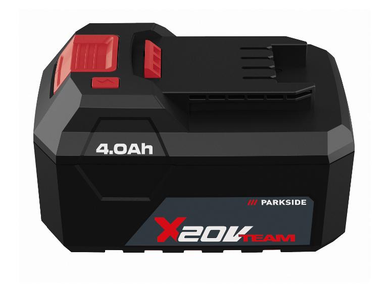 Akumulator PARKSIDE X 20V Team 4.0Ah, czarno-czerwony