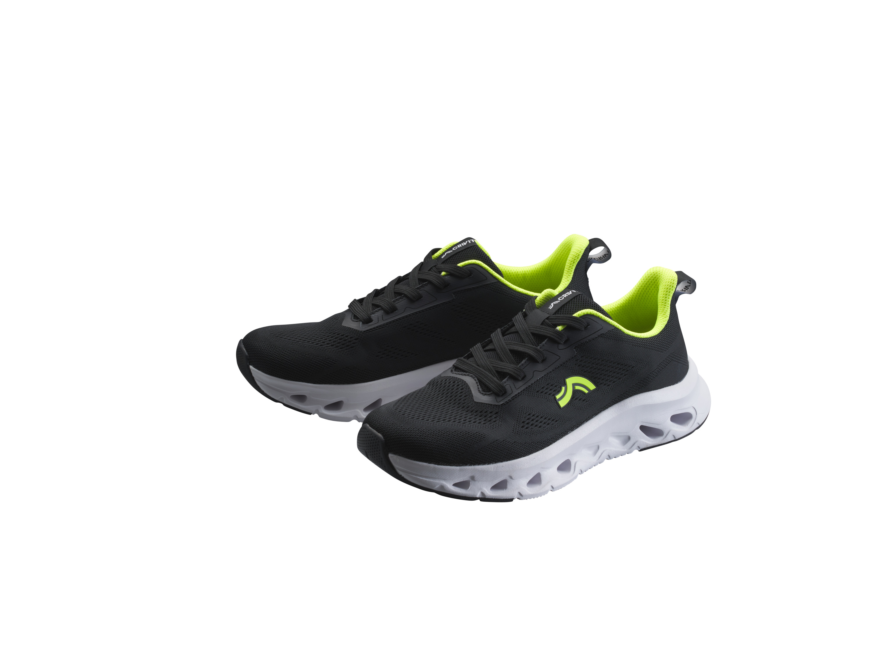 CRIVIT Buty sportowe męskie (Czarny/ żółty, 41)