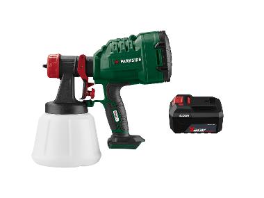 PARKSIDE® Zestaw 20 V Akumulatorowy pistolet do farb 20 z akumulatorem 4 Ah