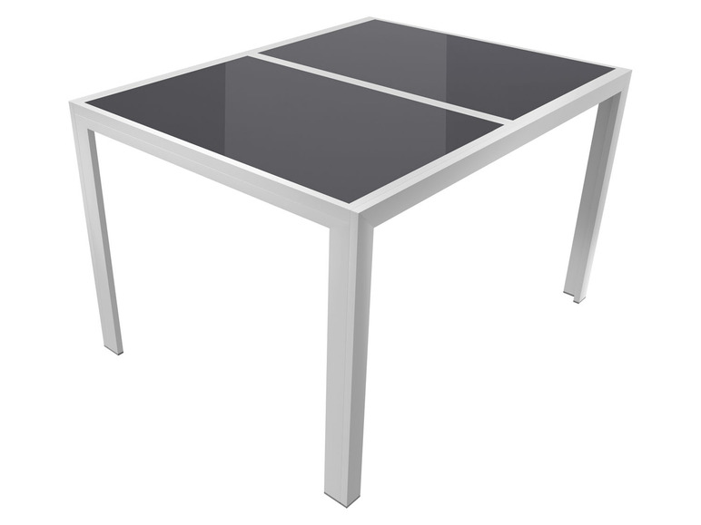Pełny ekran: LIVARNO home Aluminiowy stół ogrodowy Houston, 120/180 x 90 cm, rozkładany, srebrny - zdjęcie 7