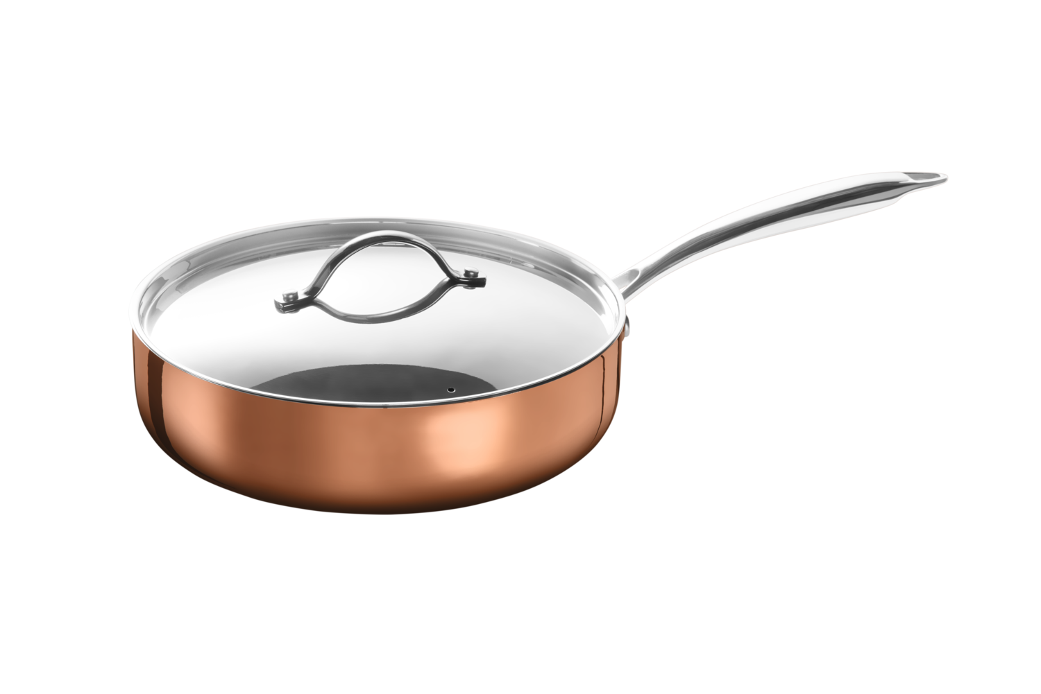 SILVERCREST® Patelnia saute premium ze stali szlachetnej z warstwą miedzi, Ø 24 cm