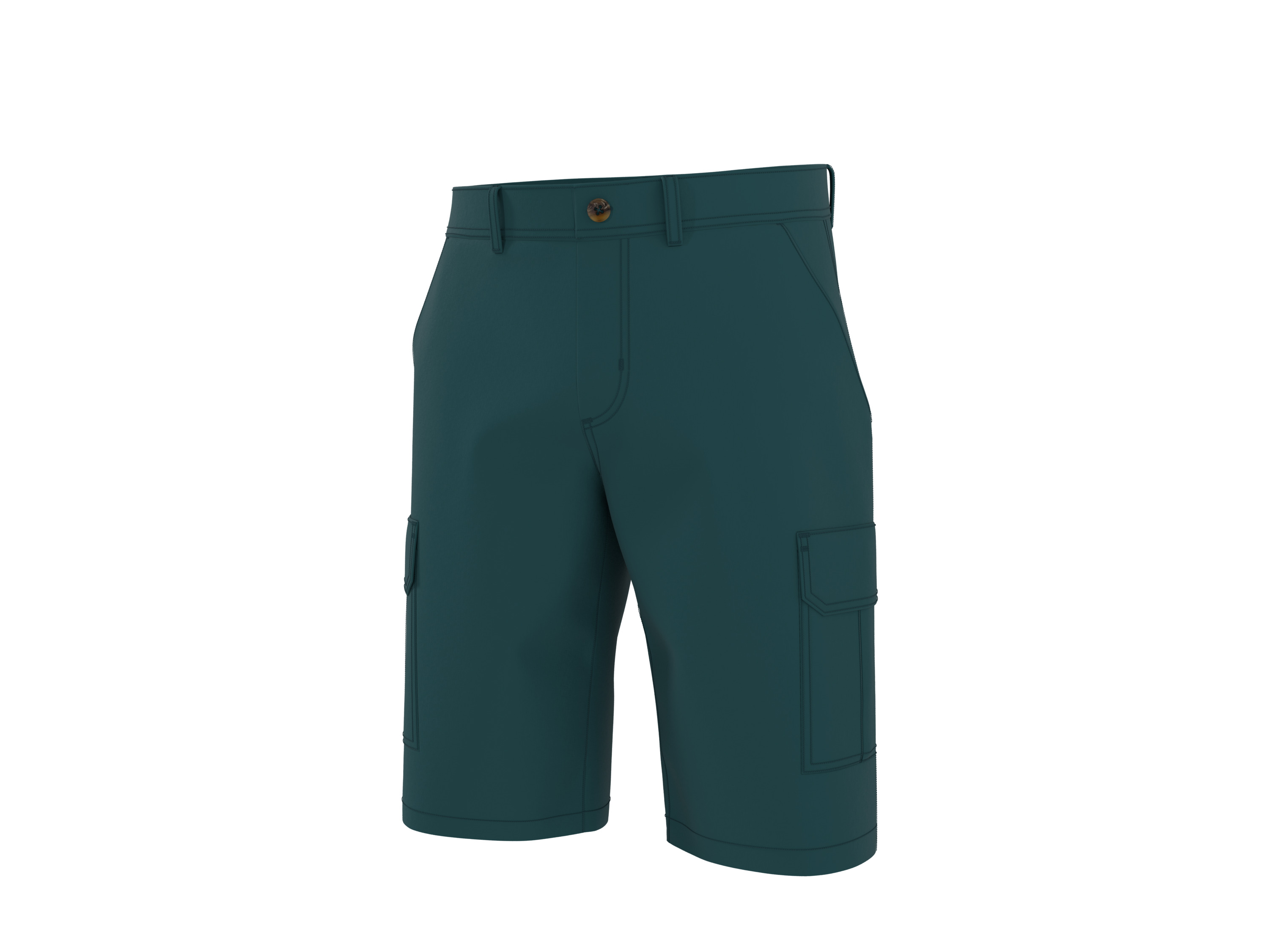 ESMARA MEN Bermudy cargo męskie (Petrol, 48)