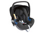 Czarny fotelik samochodowy Römer Baby-Safe i-Size dla niemowląt.