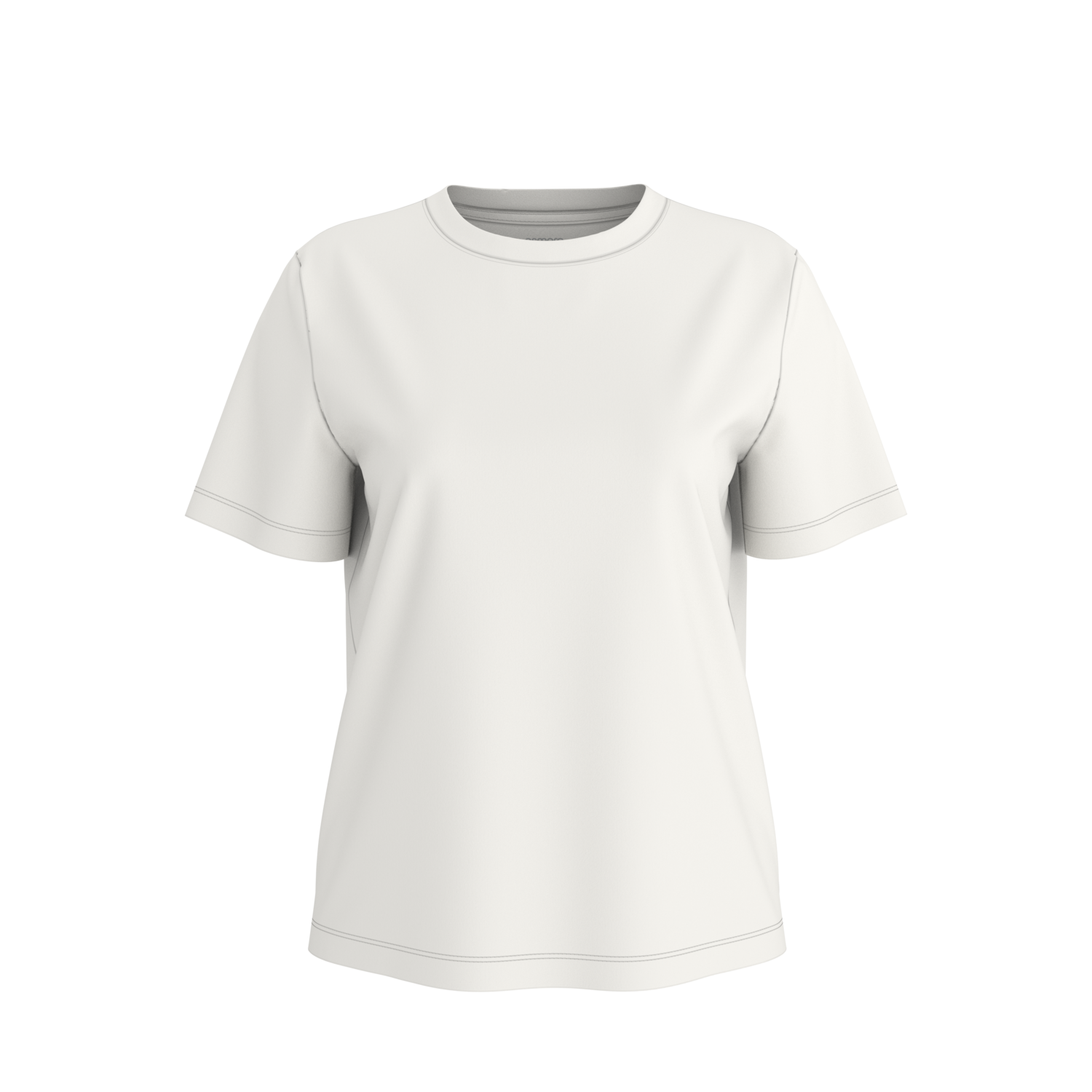 ESMARA® T-shirt damski z czesanej biobawełny GOTS (biała, L(44/46))