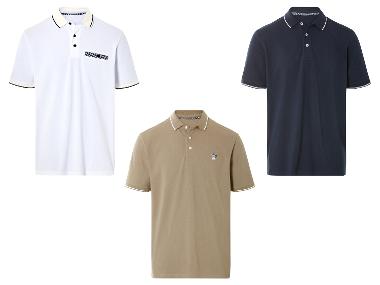 LIVERGY® Koszulka polo męska z bawełny