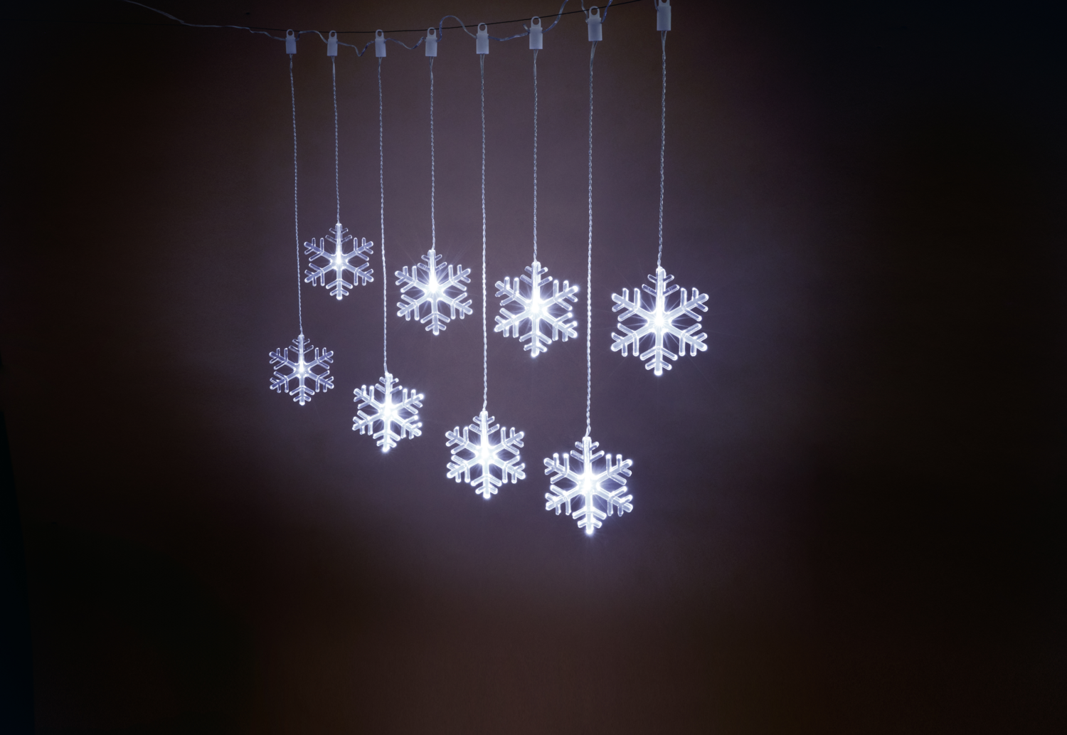 LIVARNO® Łańcuch świetlny LED akrylowy (Płatek śniegu/zimna biel)