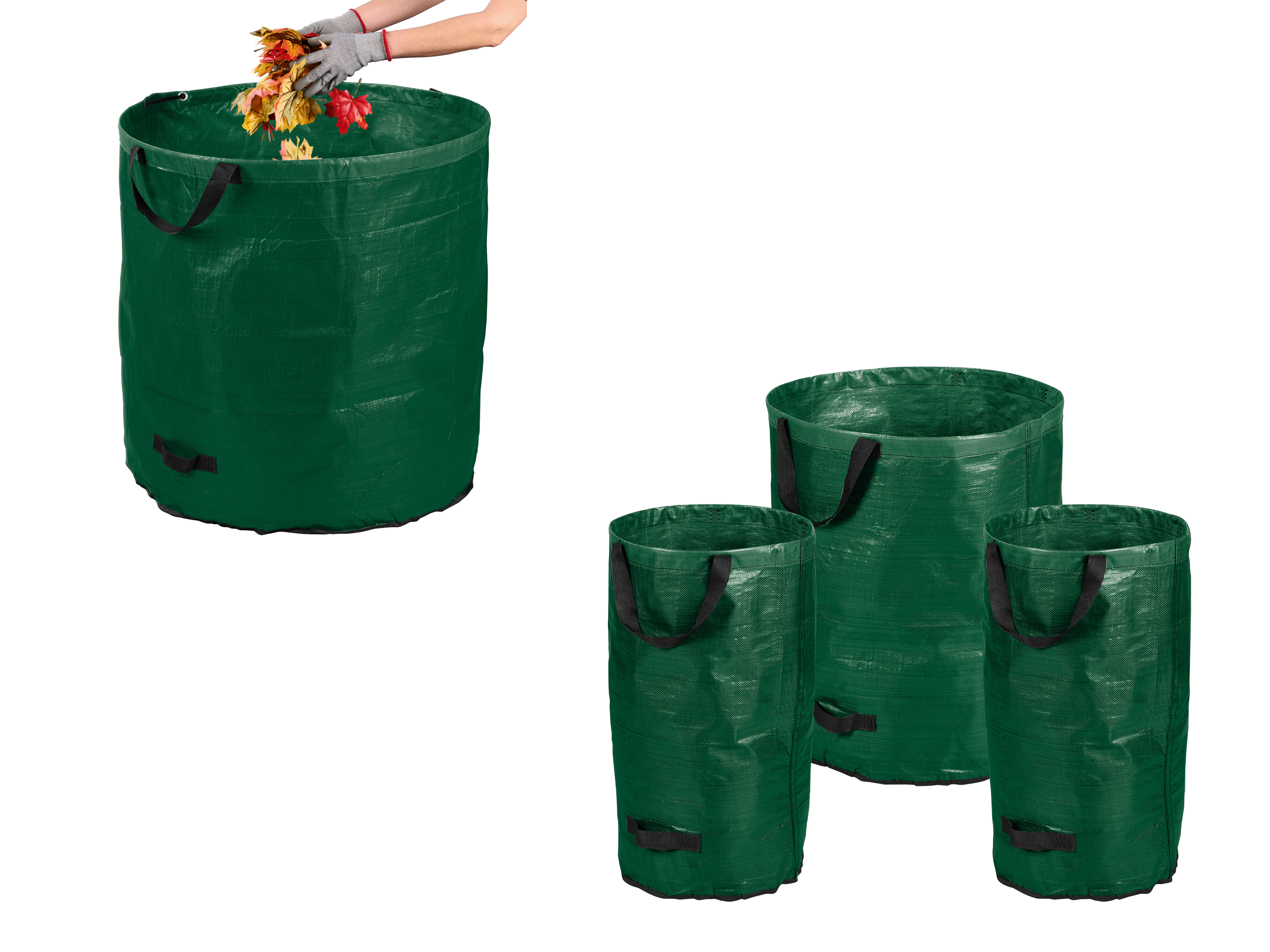 PARKSIDE® Zestaw worków ogrodowych, 3 sztuki lub Worek ogrodowy, okrągły składany