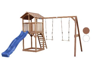 AXI Wieża do zabawy Beach Tower z podwójną huśtawką i zjeżdżalnią