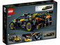 Zestaw LEGO Technic Bugatti Bolide z detalicznym widokiem silnika i karoserii.