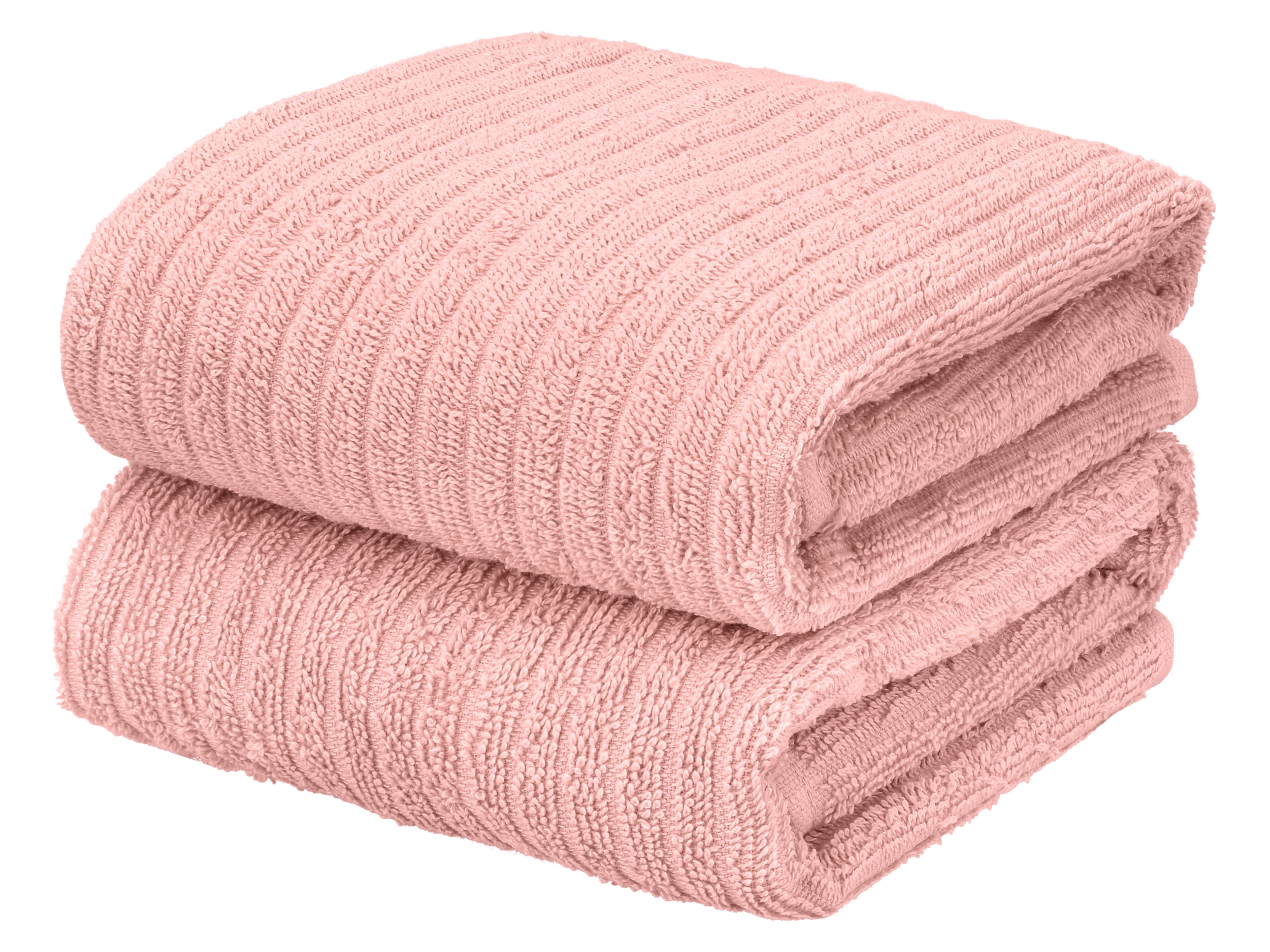 LIVARNO® Komplet 2 ręczników frotte, 50 x 100 cm (Różowy)