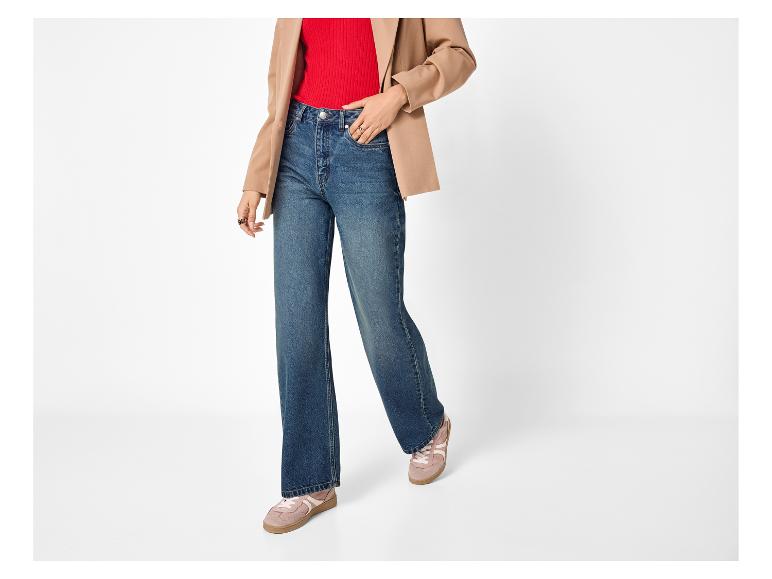 Jeansy damskie wide leg