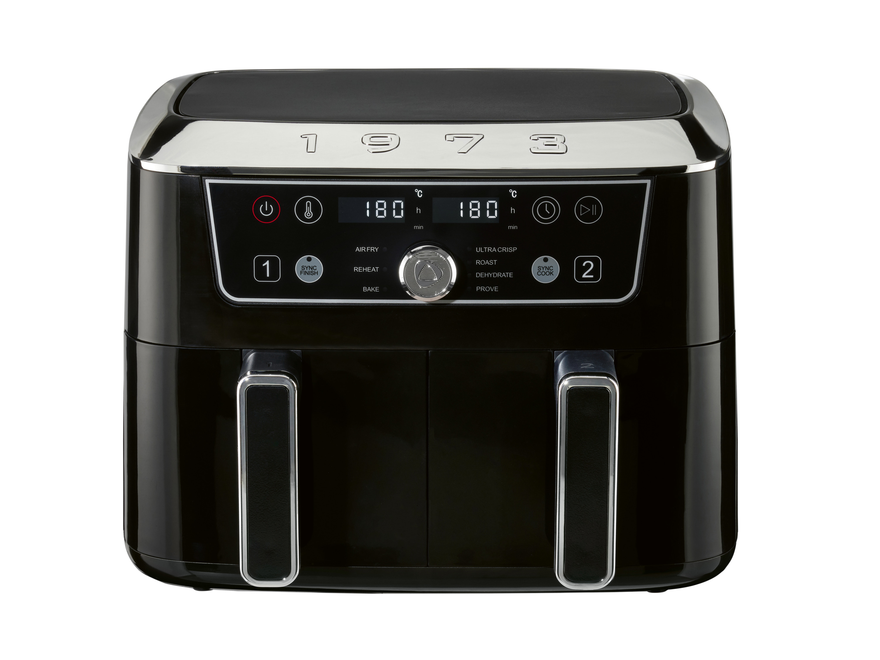 SILVERCREST® Dwustrefowa frytkownica beztłuszczowa airfryer, 2600 W