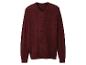 Bordowy sweter z dekoltem w serek