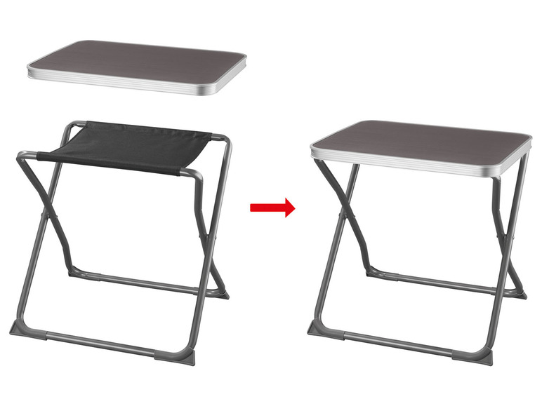 Pełny ekran: LIVARNO home Składane krzesło/ stolik 2 w 1 - zdjęcie 3