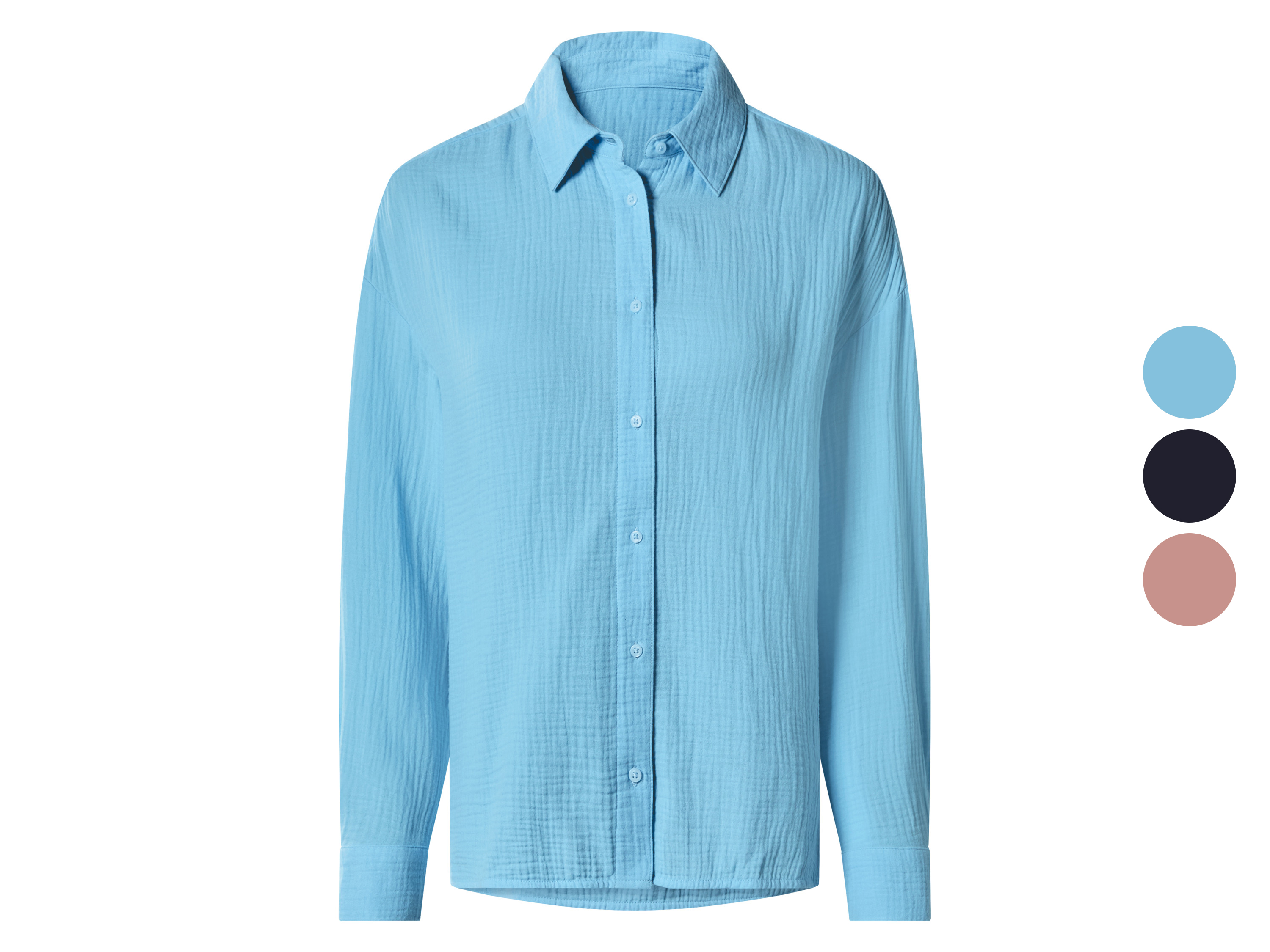 esmara® Bluzka muślinowa damska z bawełny