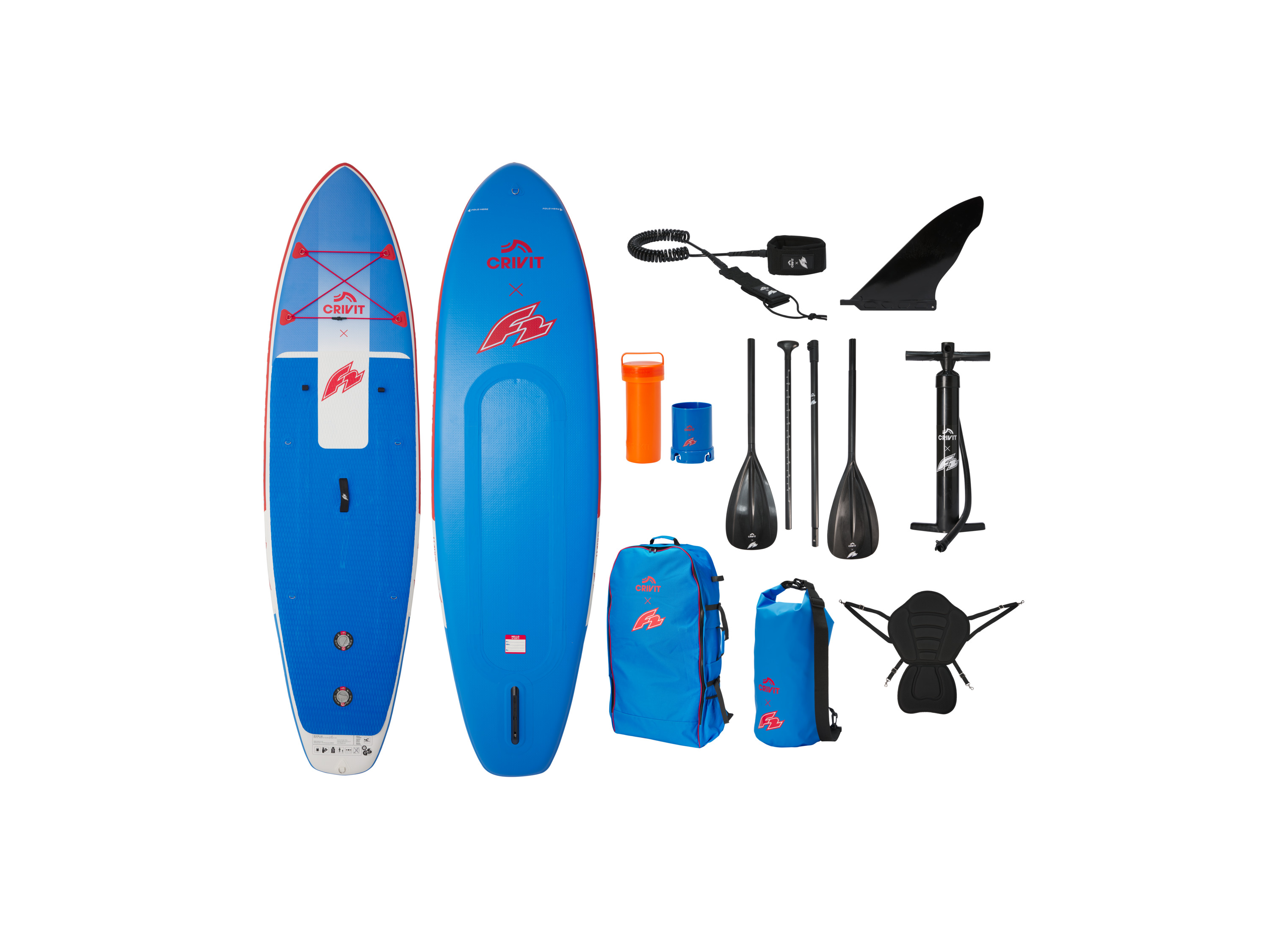 CRIVIT Deska SUP Allround, dwukomorowa