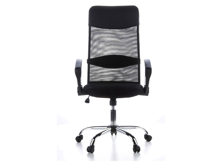 Pełny ekran: hjh OFFICE Krzesło biurowe obrotowe z podłokietnikami ARIA HIGH, czarne - zdjęcie 8