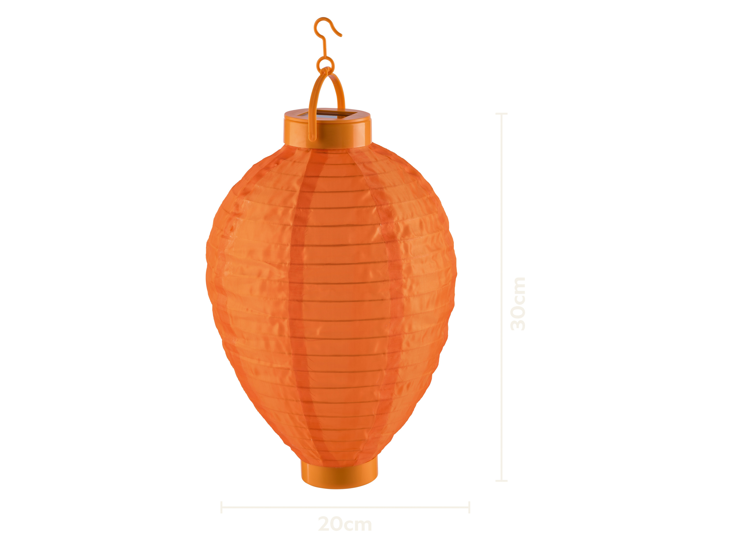 LIVARNO® Lampion solarny LED (owalny/pomarańczowy)