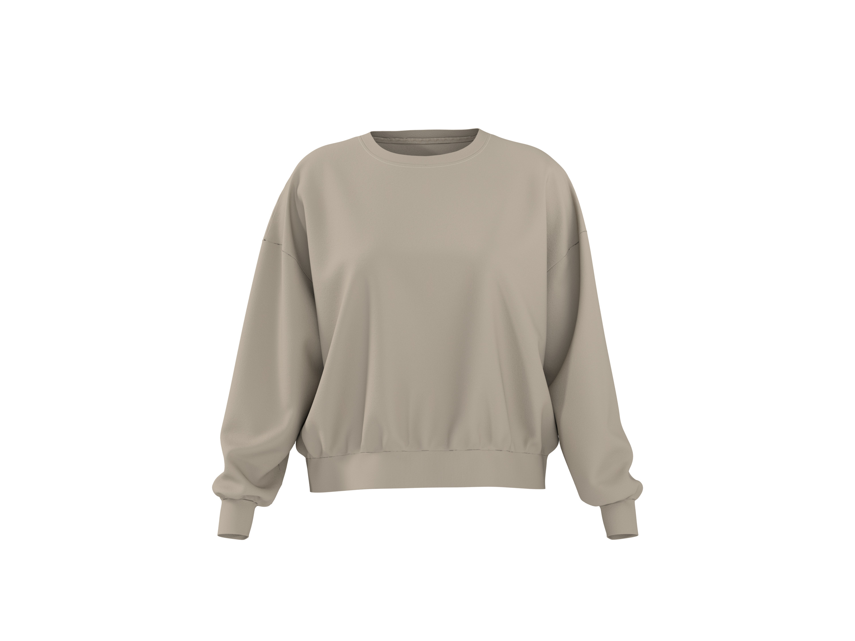 ESMARA® Bluza dresowa damska (Beżowy, L(44/46))