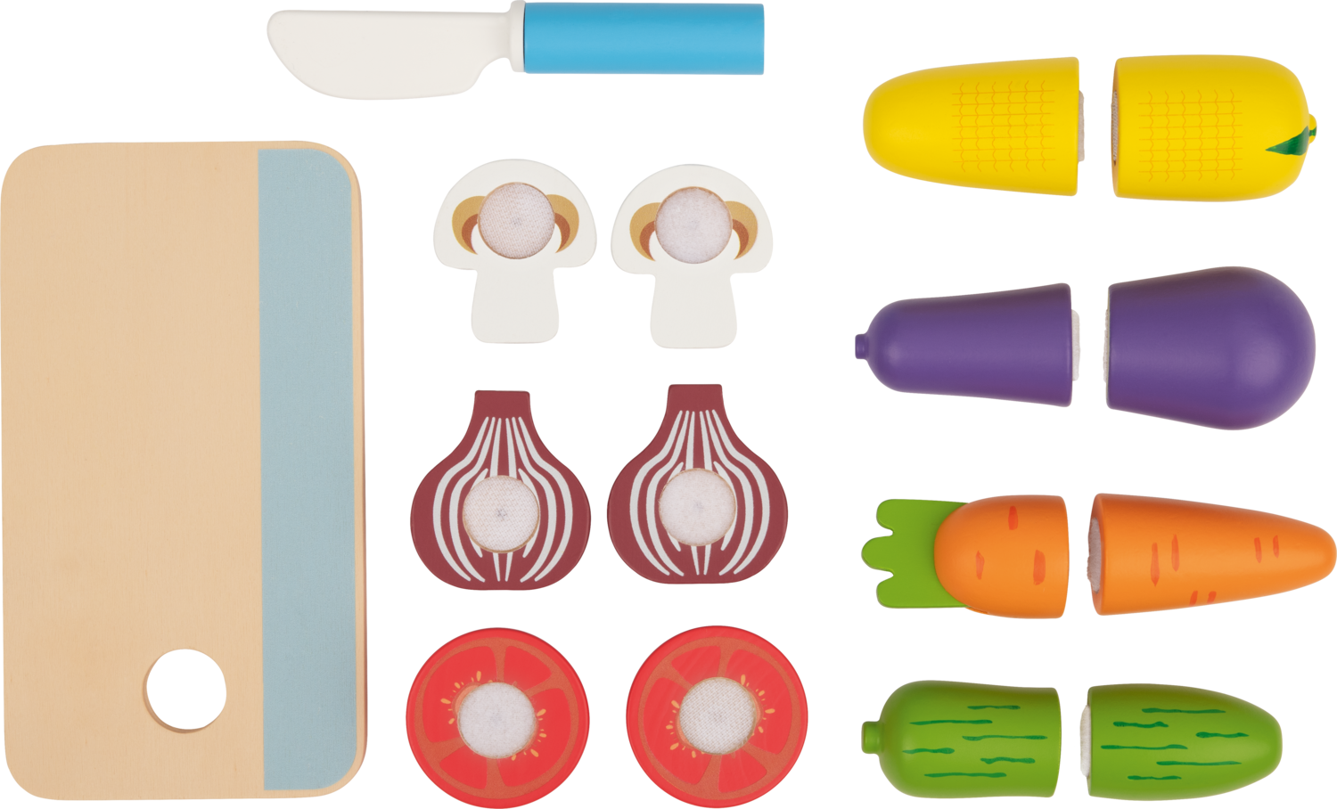 LUPILU® Zestaw drewnianych produktów spożywczych (Warzywa)