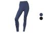 Granatowe legginsy sportowe z wysokim stanem i czarne legginsy sportowe