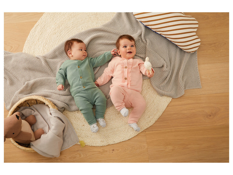 Pełny ekran: lupilu® Spodnie niemowlęce z dzianiny, dziewczęce, z czystej bawełny organicznej - zdjęcie 9