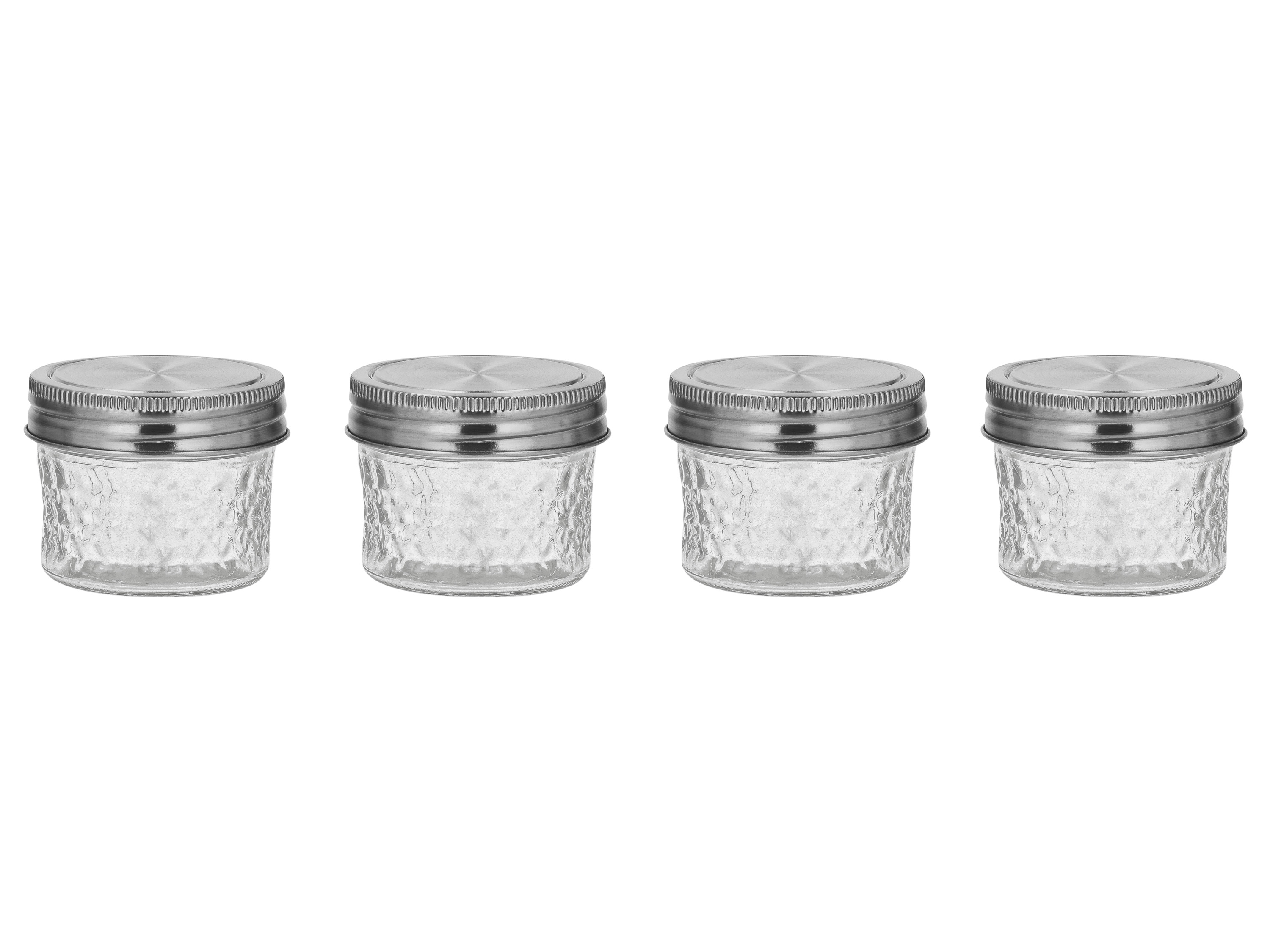 SILVERCREST® Zestaw słoików na żywność (Zestaw 4 produktów o pojemności 100 ml)