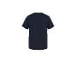 Gładki granatowy T-shirt męski, widok z tyłu