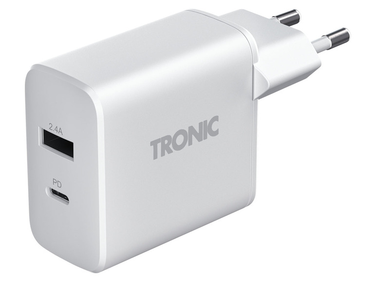 Pełny ekran: TRONIC Ładowarka ścienna, 2 porty USB, z zasilaniem, 30 W - zdjęcie 4