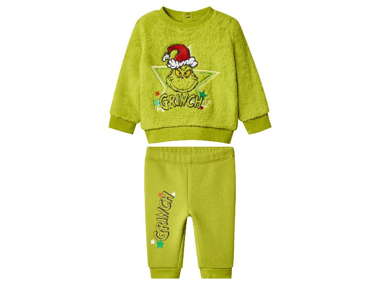 Dziecięcy zestaw Grinch: zielona bluza i spodnie dresowe