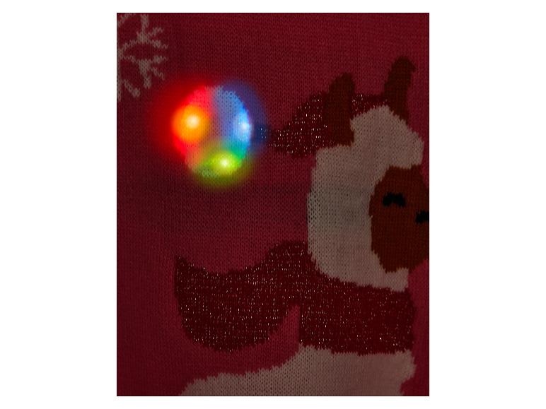 Sweter świąteczny dziecięcy z efektem LED