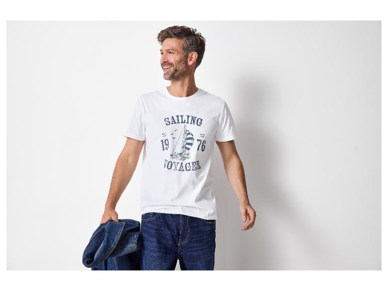 T-shirt męski z bawełny