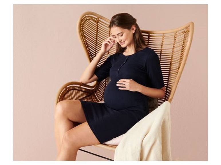 Pełny ekran: esmara Koszula nocna ciążowa z bawełny organicznej - zdjęcie 1