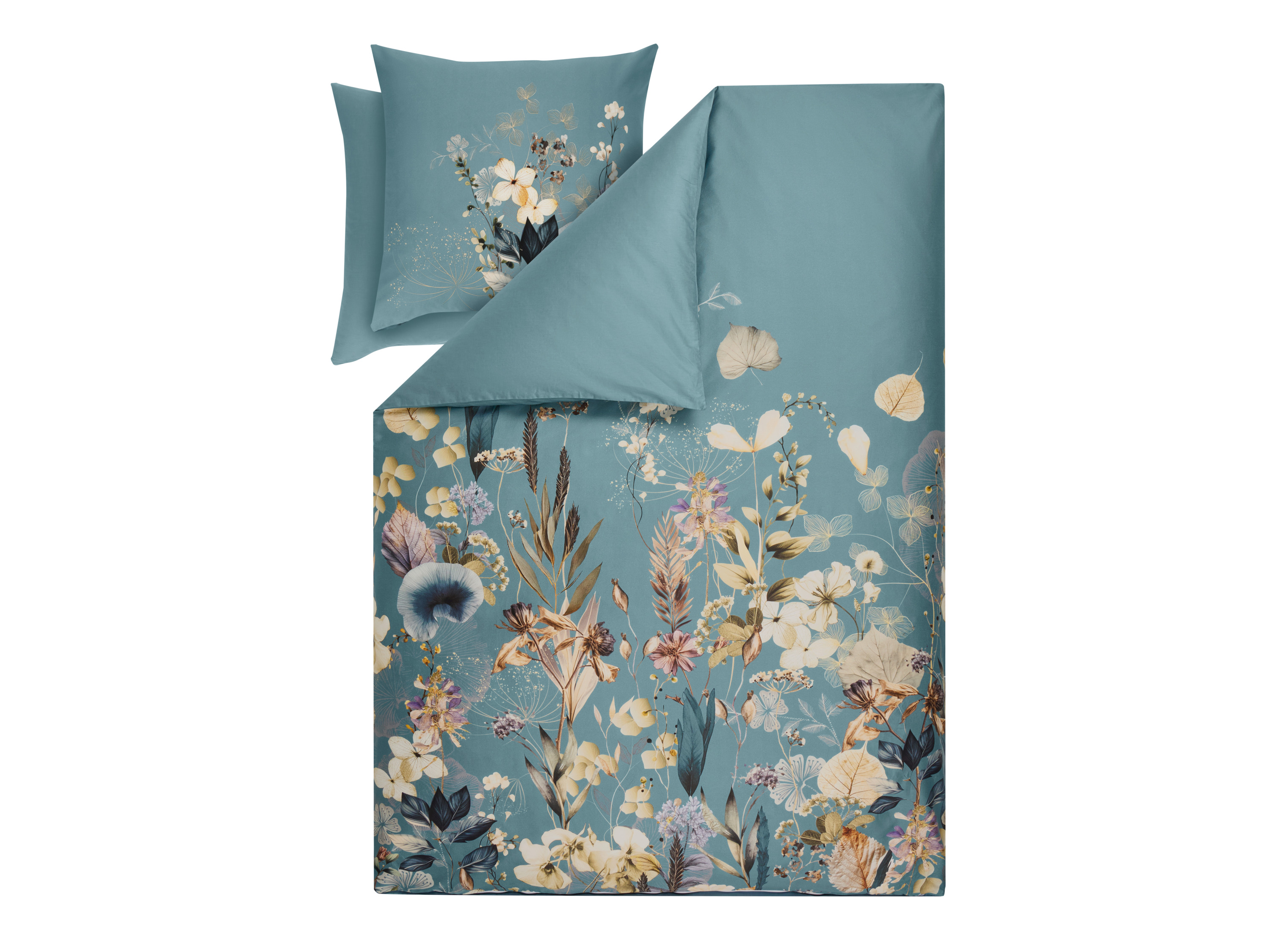 LIVARNO® Dwustronna pościel satynowa, 160 x 200 cm (kwiat)