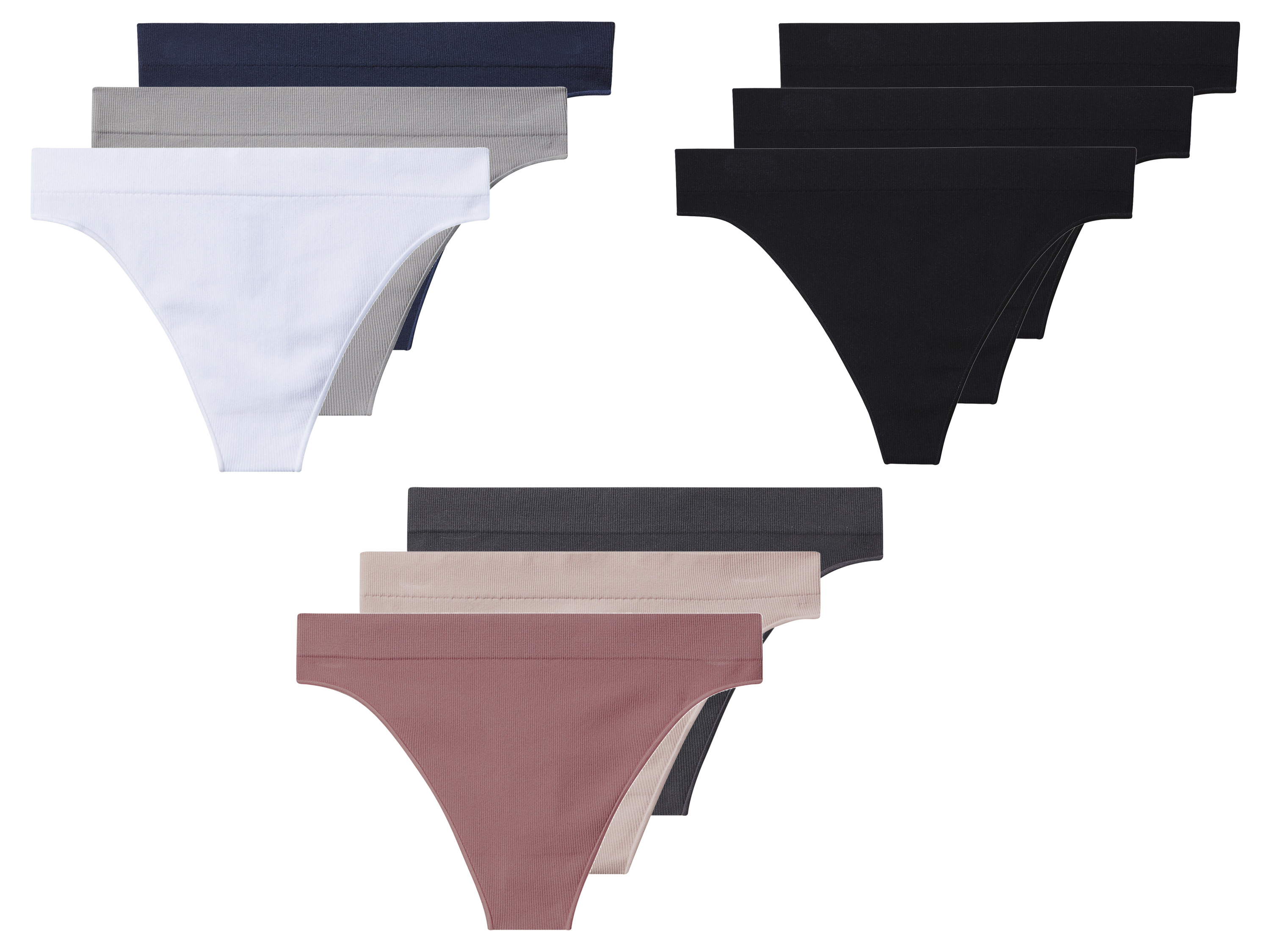 esmara® Majtki stringi damskie, 3 pary