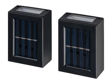 LIVARNO® Solarne ścienne lampy zewnętrzne LED, 2 sztuki