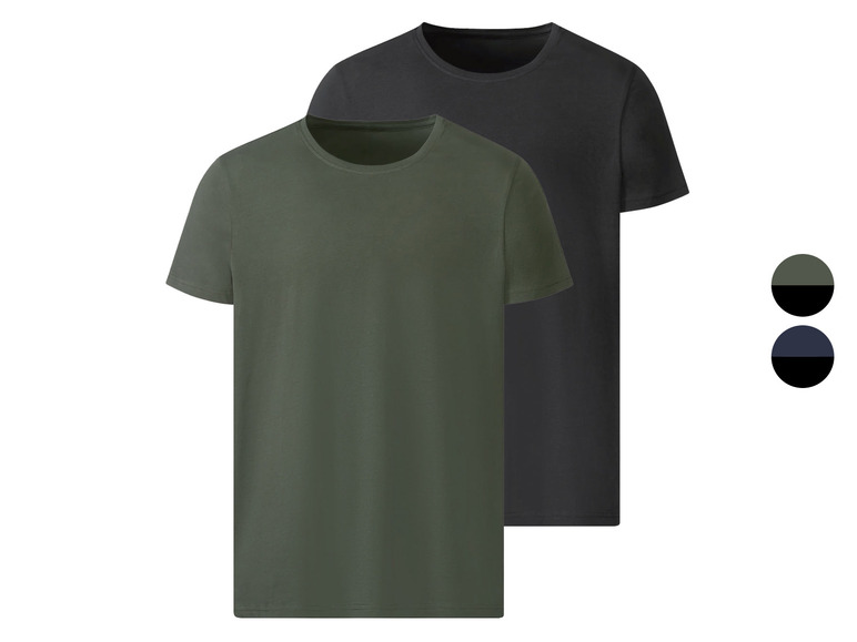 Pełny ekran: LIVERGY® Komplet 2 koszulek męskich, z czystej bawełny - zdjęcie 1