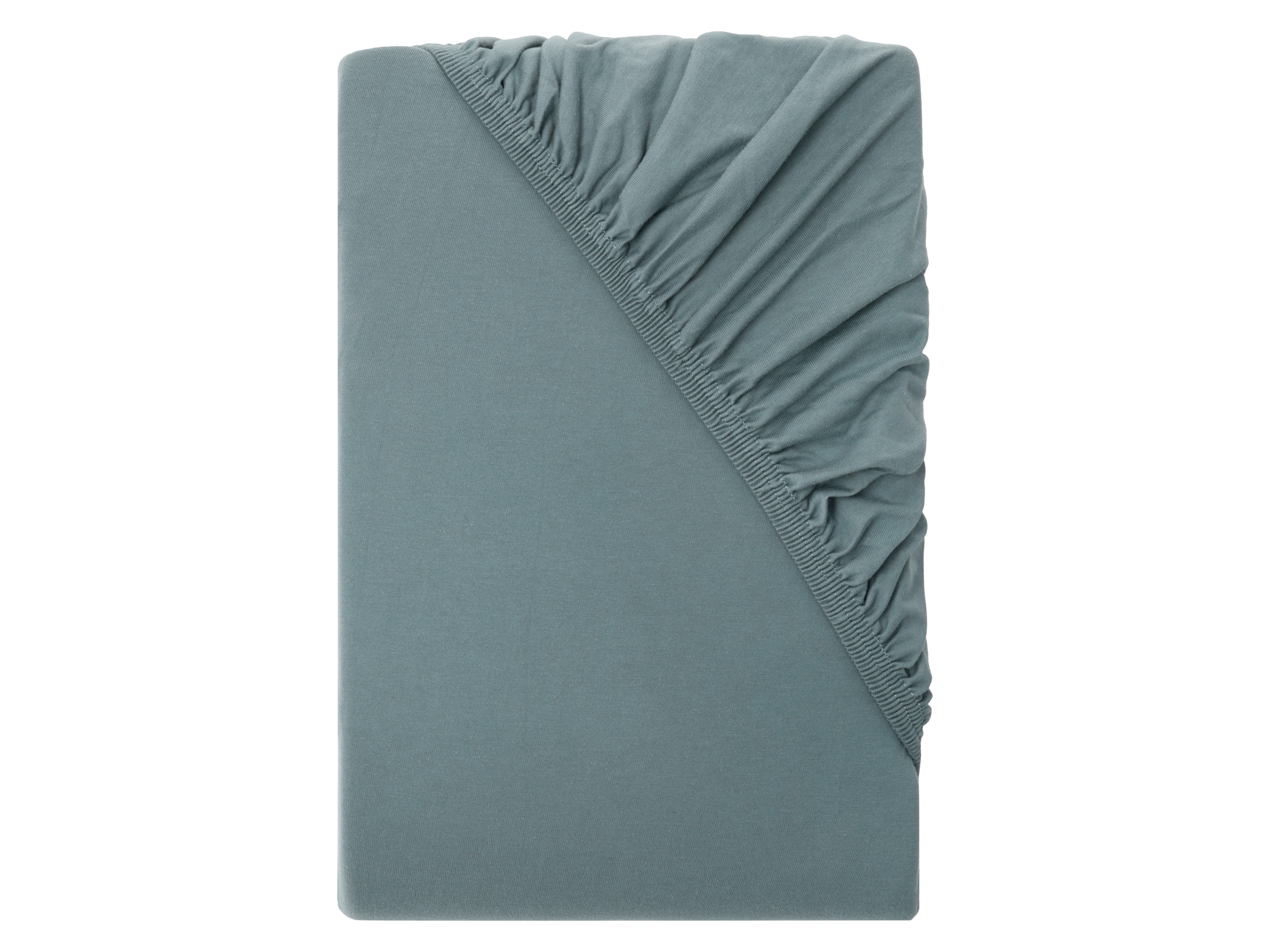 LIVARNO® Prześcieradło z dżerseju z gumką na materac typu boxspring, 90-100 x 200 cm (Ciemnozielony)