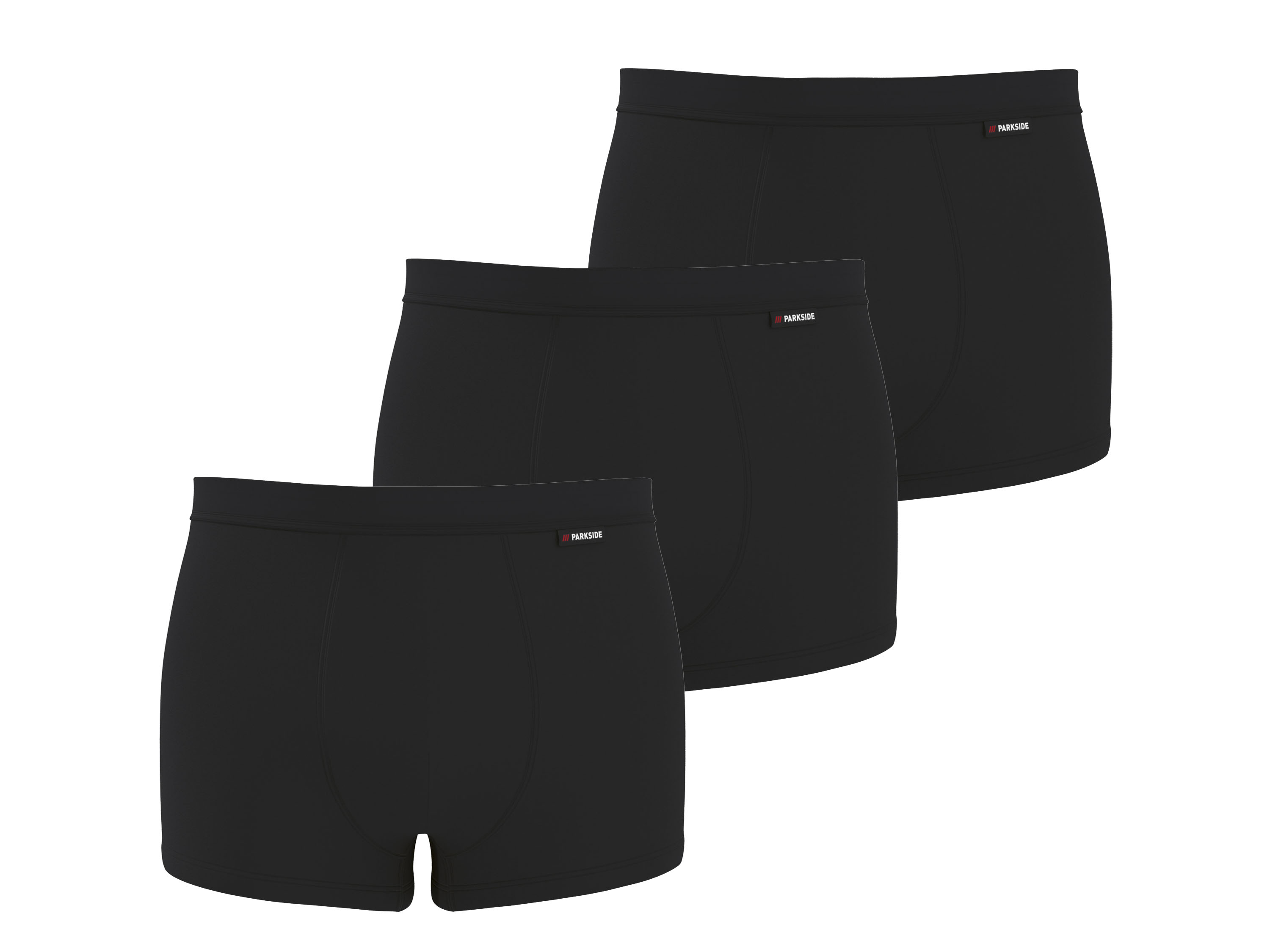PARKSIDE® Bokserki męskie, 3 pary (Czarny, 5/M)