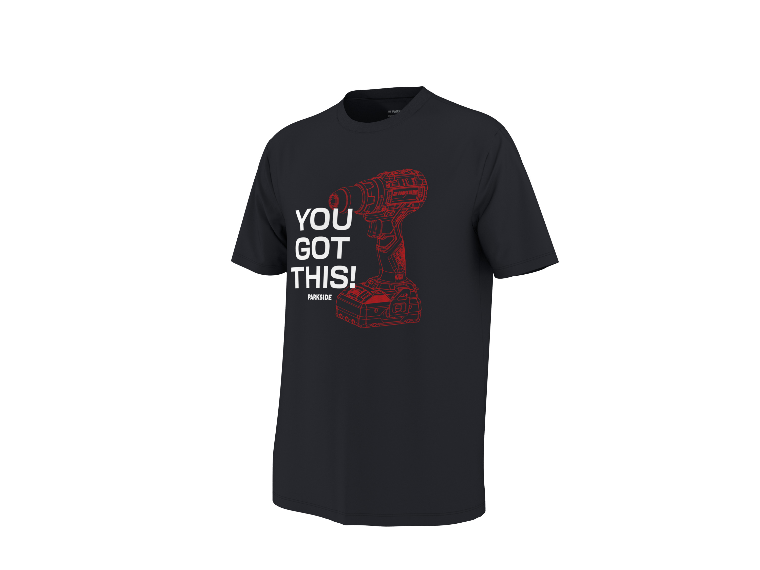 PARKSIDE® T-shirt męski z biobawełny (Czarny, M (48/50))