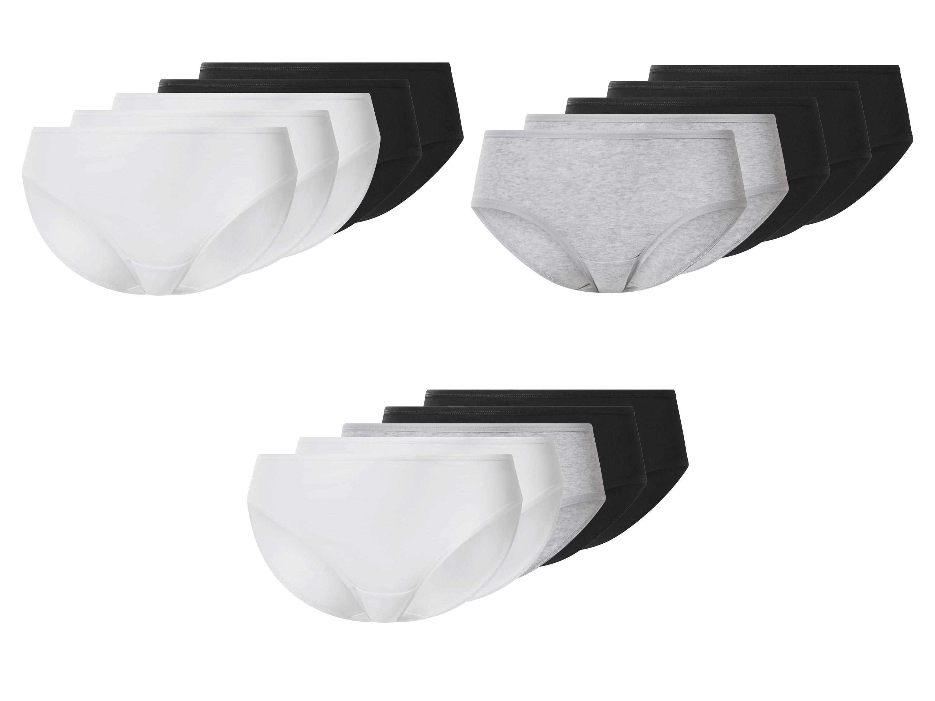 esmara® Majtki hipstery damskie z bawełną, 5 par