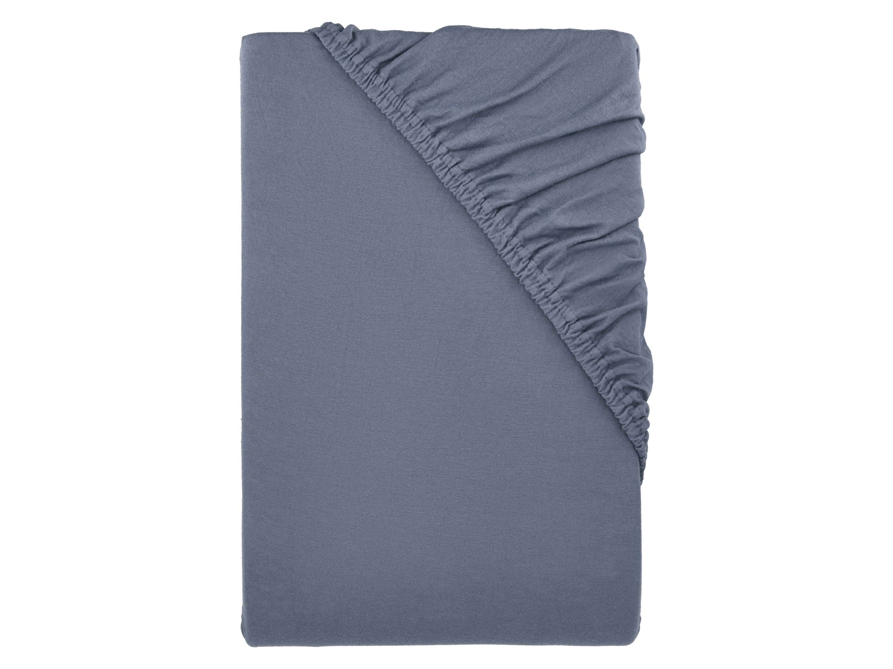 LIVARNO® Prześcieradło z dżerseju z gumką, 90-100 x 200 cm (Ciemnoniebieski)