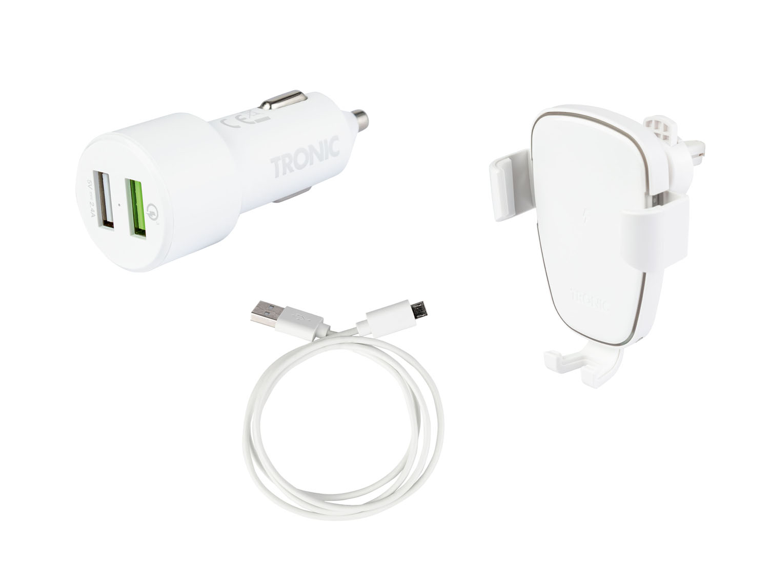 TRONIC® Uchwyt samochodowy do telefonu z funkcją ładowania Qi®